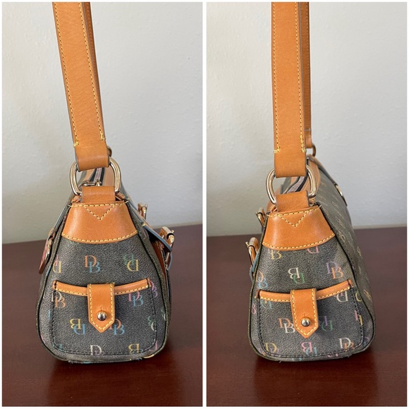 Dooney and Bourke Multicolor Signature Hobo Shoulder Bag - Picture 10 of 16
